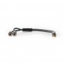 Câble Audio pour Casque | 3,5 mm Mâle vers 2x 3,5 mm Femelle | Gris Métal | Câble Tressé