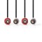 Câble Audio Stéréo | 2x RCA Mâles - 2x RCA Mâles | 1,0 m | Noir