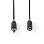 Câble Audio Stéréo | 3,5 mm Mâle - 3,5 mm Femelle | 1,0 m | Anthracite