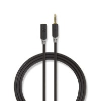 Câble Audio Stéréo | 3,5 mm Mâle - 3,5 mm Femelle | 2,0 m | Anthracite