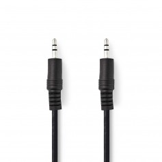 Câble Audio Stéréo | 3,5 mm Mâle - 3,5 mm Mâle | 1,5 m | Noir
