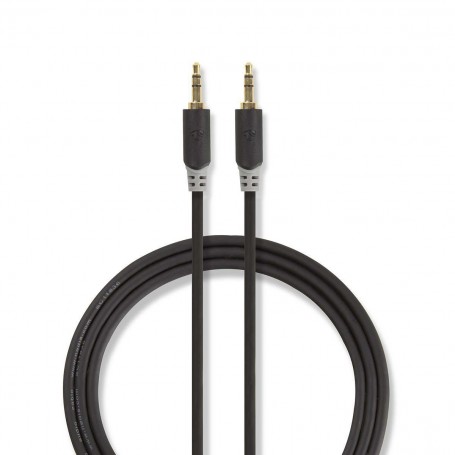 Câble Audio Stéréo | 3,5 mm Mâle - 3,5 mm Mâle | 3,0 m | Anthracite