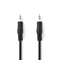 Câble Audio Stéréo | 3,5 mm Mâle - 3,5 mm Mâle | 5,0 m | Noir