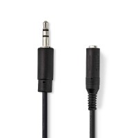 Câble Audio Stéréo | 3,5 mm Mâle - 6,35 mm Femelle | 0,2 m | Noir