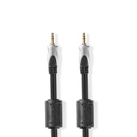 Câble Audio stéréo | Mâle 3,5 mm vers Mâle 3,5 mm | 5,00 m | Anthracite