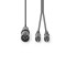 Câble Audio XLR | XLR Mâle à 3 Broches - 2x RCA Mâles | 3,0 m | Gris