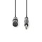 Câble Audio XLR Symétrique | XLR Mâle à 3 Broches - 6,35 mm Mâle | 3,0 m | Gris