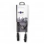 Câble Audio XLR Symétrique | XLR Mâle à 3 Broches - XLR Femelle à 3 Broches | 1,0 m | Gris