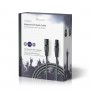 Câble Audio XLR Symétrique | XLR Mâle à 3 Broches - XLR Femelle à 3 Broches | 10 m | Gris