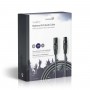 Câble Audio XLR Symétrique | XLR Mâle à 3 Broches - XLR Femelle à 3 Broches | 10 m | Gris