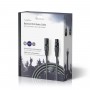 Câble Audio XLR Symétrique | XLR Mâle à 3 Broches - XLR Femelle à 3 Broches | 15 m | Gris