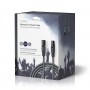 Câble Audio XLR Symétrique | XLR Mâle à 3 Broches - XLR Femelle à 3 Broches | 20 m | Gris