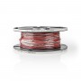 Câble de Haut-Parleur | 2x 0,75 mm2 | 100 m | Bobine | Noir/Rouge