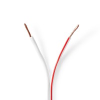 Câble de Haut-Parleur | 2x 1,50 mm2 | 100 m | Gaine | Blanc