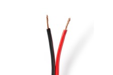 Câble de Haut-Parleur | 2x 2,50 mm2 | 100 m | Bobine | Noir/Rouge