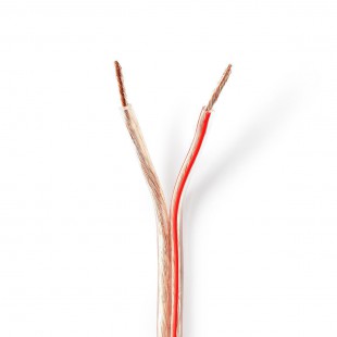 Câble de Haut-Parleur | 2x 2,50 mm2 | 100 m | Bobine | Transparent