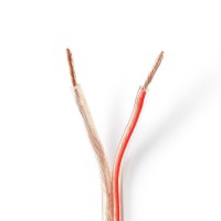 Câble de Haut-Parleur | 2x 2,50 mm2 | 15,0 m | Bobine | Transparent