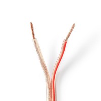 Câble de Haut-Parleur | 2x 2,50 mm2 | 15,0 m | Bobine | Transparent
