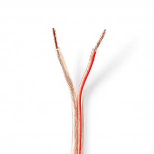 Câble de Haut-Parleur | 2x 2,50 mm2 | 25,0 m | Bobine | Transparent