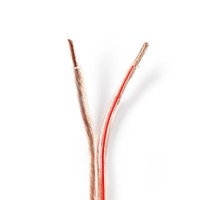 Câble de Haut-Parleur | 2x 4,00 mm2 | 100 m | Bobine | Transparent