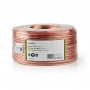 Câble de Haut-Parleur | 2x 4,00 mm2 | 100 m | Gaine | Transparent