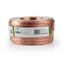 Câble de Haut-Parleur | 2x 6,00 mm2 | 25,0 m | Gaine | Transparent