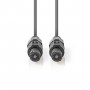 Câble de Haut-Parleur 1,5 mm² | Haut-parleur Femelle à 2 Broches - Haut-parleur Femelle à 2 Broches | 5,0 m | Gris
