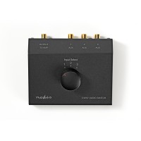 Commutateur Audio Analogique | 3x (2x RCA femelle) - 2x RCA femelle | Noir