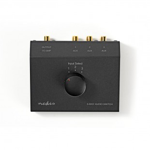 Commutateur Audio Analogique | 3x (2x RCA femelle) - 2x RCA femelle | Noir