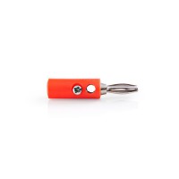 Connecteur banane | Banane Mâle | 25 pièces | Rouge