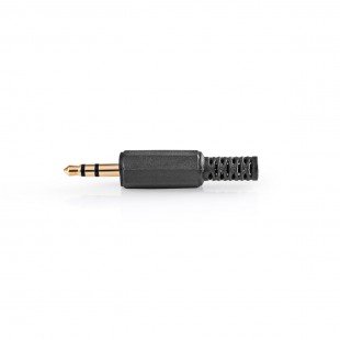 Connecteur Jack Stéréo | 3,5 mm Mâle | Plaqué Or | 25 pièces | Noir