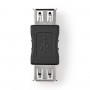Adaptateur USB 2.0 | A Femelle - A Femelle | Noir