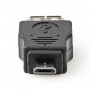 Adaptateur USB 2.0 | Micro B Mâle - A Femelle | Noir