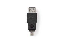 Adaptateur USB 2.0 | Mini Mâle à 5 Broches - A Femelle | Noir