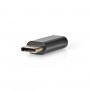 Adaptateur USB 2.0 | Type-C Mâle - Micro B Femelle | Noir