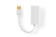 Adaptateur USB 2.0 | USB-A Mâle - RJ45 Femelle | 10/100 Mbit | 0,2 m | Blanc