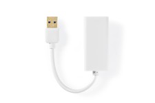 Adaptateur USB 3.0 | USB-A Mâle - RJ45 Femelle | 1 Gbit | 0,2 m | Blanc