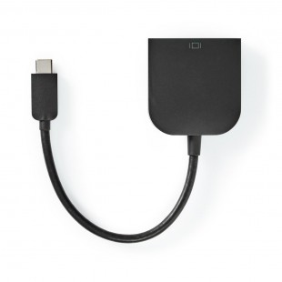 Câble Adaptateur USB-C™ Nedis | Type-C™ Mâle - DVI 24+5 Femelle | 0,2 m | Noir