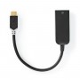 Câble Adaptateur USB-C™ Nedis | Type-C™ Mâle - RJ45 Femelle | 1 Gbit | 0,2 m | Anthracite