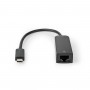 Câble Adaptateur USB-C™ Nedis | Type-C™ Mâle - RJ45 Femelle | 1 Gbit | 0,2 m | Noir