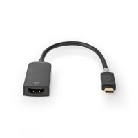 Câble Adaptateur USB-C™ Nedis | Type-C™ Mâle - Sortie HDMI™ | 0,2 m | Anthracite