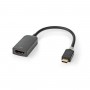 Câble Adaptateur USB-C™ Nedis | Type-C™ Mâle - Sortie HDMI™ | 0,2 m | Anthracite