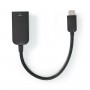 Câble Adaptateur USB-C™ Nedis | Type-C™ Mâle - Sortie HDMI™ | 0,2 m | Noir