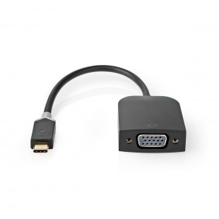 Câble Adaptateur USB-C™ Nedis | Type-C™ Mâle - VGA Femelle | 0,2 m | Anthracite