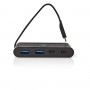 Hub pour Ordinateur | USB Type-C | 2x USB-C / 2x USB 3.0 (10G) | Power Delivery 100 W | Noir
