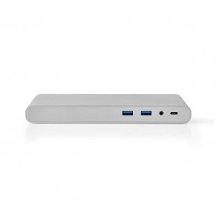 Station d'Accueil Multi USB Type-C | Type-C Mâle vers 4x USB 3.0 A Femelle + Sortie HDMI™ + VGA Femelle + DisplayPort Femelle + 