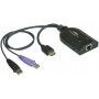 Câble adaptateur KVM HDMI / USB 0.25 m