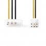 Câble d'alimentation interne | Molex Mâle - PCI Express Mâle | 0,15 m | Divers