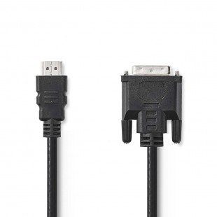 Câble HDMI vers DVI | Connecteur HDMI - DVI-D Mâle à 24 + 1 Broches | 3,0 m | Noir