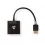 Câble HDMI vers VGA | Connecteur HDMI™ - VGA Femelle + sortie 3,5 mm | 0,2 m | Anthracite